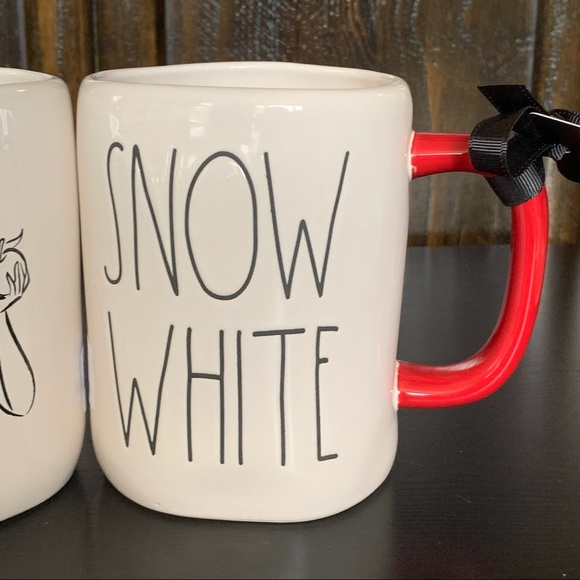 Rae Dunn SNOW WHITE Disney Princess Collection Double Sided Ceramic Mug - Picture 3 of 12